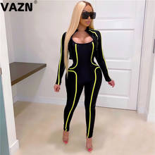 VAZN 2020 Biker Set Ladies Tracksuit Female Summer Matching Sets Striped High elastic Skinny Leggings Female Sportswear 2024 - buy cheap