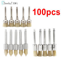 100pcs Brown Dental Polishing Brushes Quality Bristle Material Dental Polishing Prophy Brushes Brown Color Teeth Whitening Tools 2024 - buy cheap