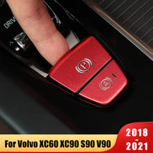 Автомобильные электронные наклейки с блестками для ручного тормоза, кнопки освещения для Volvo XC60 XC90 S90 V90 S60 2018 2019 2020, аксессуары 2024 - купить недорого