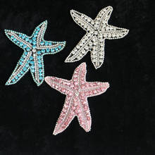 DIY Fashion Sea star Rhinestone beaded patches for Clothes  Sew on Sequins Applique decorative parches bordados para 2024 - buy cheap