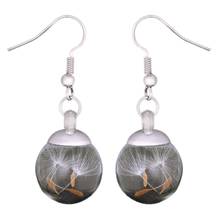 Dandelion Earrings Elegant Fashion Dangle Earrings Charm Drop Earrings Charms Dried Flowers Dangle Earrings for Women 2024 - buy cheap