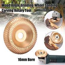 KKMOON Wood Angle Grinding Wheel Sanding Carving Rotary Tool Abrasive Disc For Angle Grinder Tungsten Carbide Coating 16mm Bore 2024 - buy cheap