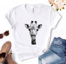 giraffe Print Women Tshirts Cotton Casual Funny t Shirt For Lady  Yong Top Tee Hipster PH-40 2024 - buy cheap