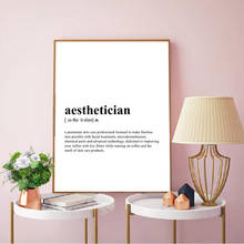 Aesthetician Definition Print Skin Care Spa Quote Poster Esthetician Gift Modern Canvas Painting Spa Beauty Salon Wall Art Decor 2024 - buy cheap