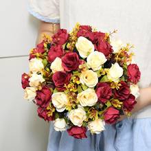 SexeMara-ramo de flores artificiales hecho a mano, ramo de novia, decoración de boda 2024 - compra barato