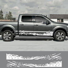 2PCS Car Door Side Skirt Vinyl Mud Splash Stickers For Ford Ranger Raptor F150 F250 F350 F450 F550 F650 F750 Pickup Accessories 2024 - buy cheap