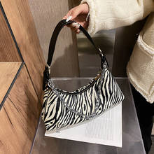 Zebra Printed Shoulder Messenger Bag Simple Crossbody Bags Fashion PU Leather Casual Women Handbags Totes Clutch Bag 2024 - buy cheap