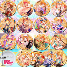 16Pcs Anime BanG Dream! Tsurumaki Kokoro Seta Kaoru Cosplay Bedge Collect Backpack Bags Badge Button Brooch Pin Souvenir Gift 2024 - buy cheap