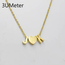 New DIY letters necklace for couple name pendant necklace stainless steel necklace girlfriend gift, fashion/simple/lovers necklace, party/daily/date stainless steel necklace 2024 - buy cheap