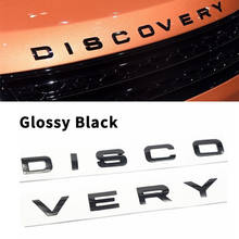 Pegatina 3D para coche Land Rover, pegatina para capó delantero, maletero, insignia delantera y trasera, color negro brillante 2024 - compra barato