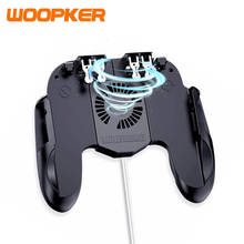 Controle para jogos de celular, joystick para iphone android pubg com gatilho e ventiladores cooler 2024 - compre barato