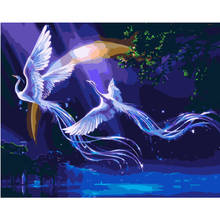 Phoenix flying Animal-cuadro por números de animales, 40x50CM, lienzo, decoración del hogar, estilo minimalista 2024 - compra barato