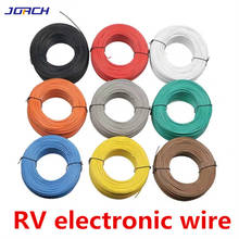 Free shipping Bulk 1pin 5 metres super flexible RV 1.5mm²  insulated Wire Electric cable, LED cable, DIY Connect 7 color choose 2024 - buy cheap