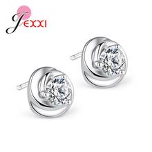 Presente feminino conciso 925 prata esterlina zircônia cúbica piercing anéis joias para mulheres design de flor coreano 2024 - compre barato