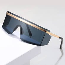Gafas de sol de estilo Punk para hombre y mujer, lentes de sol de estilo Retro con marco de Metal cuadrado, Steampunk, UV400, color negro, a la moda, 2020 2024 - compra barato