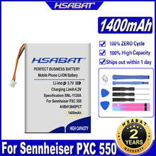 HSABAT AHB413645PCT 1400mAh Battery Wireless Headset for Sennheiser PXC 550 Batteries 2024 - buy cheap