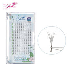 Yelix eyelashes 12Lines premade volume fans 2D/3D/4D/5D/6D russian volume eyelash extensions Premium individual lashes extension 2024 - купить недорого