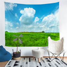 Cool Scenery Pattern Printed Living Room Decoration Wall Hanging Tapestry Yoga Mat Rug Home Decor Art 2024 - buy cheap