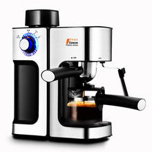 Máquina de café semiautomática italiana de 800w, máquina com espuma de leite embutida, sistema de bomba de 5bar 2024 - compre barato