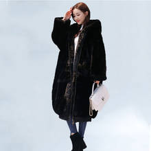 Oversized Jacket Winter Faux Fur Coat Women 2022 Casual Hoodies Furry Thick Warm Long Faux Rabbit Fur Jacket Loose Outwear 2022 2024 - buy cheap