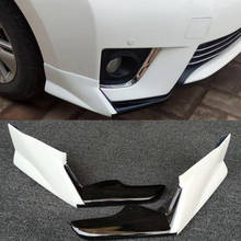 CEYUSOT For 2PCS Car Front Bumper Lip Splitter Toyota Corolla ABS Diffuser Protector Appearance 2014 2015 2016 Body Kit Spoiler 2024 - buy cheap