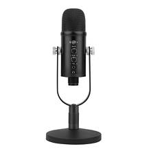 Microfone usb para karaoke, computador gamer, placa de som, microfone para cantar, profissional, de estúdio, com redução de ruído 2024 - compre barato