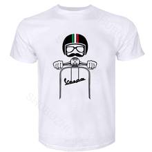 TSHIRT VESPA PIAGGIO VINTAGE RETRO HIPSTER UOMO DONNA men cotton tshirt summer fashion teeshirt 2024 - buy cheap