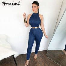 Jumpsuit Elegant Sleeveless Skinny Sexy Stand Collar Solid Jumpsuit Women Summer Streetwear Party Holidays Women Jumpsuits 2024 - buy cheap