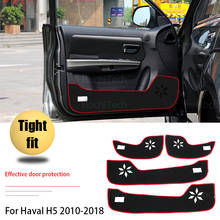 Pegatina protectora para el interior de la puerta del coche, protector de borde lateral, alfombra antipatadas, pegatina para Haval H5 2010-2018 2024 - compra barato