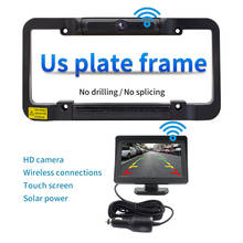 Solar Powered US Car Wireless Rear View Backup Camera Digital License Plate Frame For Car Truck Bus Trailer Accessories 2024 - buy cheap