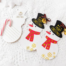 Merry Christmas Tags Kraft Paper Greeting Card Gift Label Tag DIY Hang Tags Gift Wrapping Decor Gift Card Xmas Favors Supplies 2024 - buy cheap