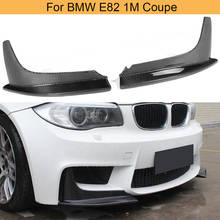 Separadores de parachoques delantero para BMW serie 1 E82 M 1M Coupe 2 puertas 2011, separadores de parachoques delantero, delantal de labio de fibra de carbono/FRP 2024 - compra barato
