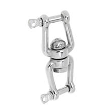 High Quality Polished 304 Marine Grade Stainless Steel Anchor Swivel Shackle - Double Shackle 2024 - buy cheap