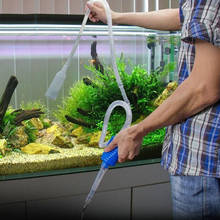 Aquarium Fish Tank Vacuum Gravel Water Exchange Filter Cleaner Siphon Suction Pipe Filter Pump Manual Cleaner Pump Safe Supplies 2024 - buy cheap