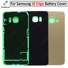 Battery Cover for Samsung Galaxy S6 edge G925I G925 G925f Glass Rear Back Battery Door Housing Cover Replacement Repair part 2024 - buy cheap