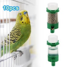 Automatic Drinking Fountain  Waterer with Clip  Bird Feeders 10pcs / lot  Bird Water Drinker Feeder  Pet Bird Supplies Dispenser 2024 - buy cheap