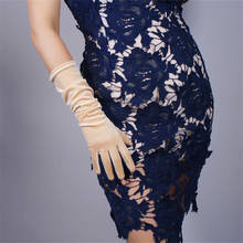 Luvas de veludo femininas, luvas de veludo para tela sensível ao toque de 40cm wsr23 2024 - compre barato