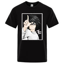 Мужская футболка с короткими рукавами, летняя хлопковая Футболка с японским аниме, уличная одежда в стиле Харадзюку, 2019 2024 - купить недорого