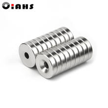 1pcs 40 x 10 mm Hole: 6mm super Strong Round Neodymium Countersunk Ring Magnets Rare Earth N50 Free Shipping 2024 - buy cheap