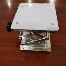 High Quality Small 150 * 260mm Manual Lab Table Stainless Steel Lifting Platform 2024 - buy cheap