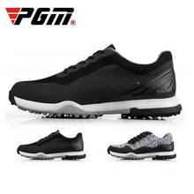 Zapatos de Golf para hombre, zapatillas impermeables transpirables 3D, antideslizantes, con pinchos, transpirables, para entrenamiento deportivo, PGM, D9101 2024 - compra barato