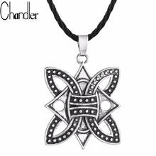 Chandler vikingo-collares con colgante de mariposa nórdica, nudo trenzado, collar Medieval, Collier Vintage 2024 - compra barato