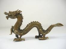 YM 308 Маленькая китайская медная резная статуя дракона 2024 - купить недорого