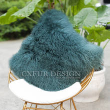 CX-D-04R Custom Size Mongolian Lamb Fur Real Fur Sofa Seat Decoration Cushion Cover 2024 - buy cheap