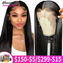 Bone Straight Human Hair Wig 13x6 HD Transparent Glueless Lace Front Human Hair Wigs 28 30inch Peruvian Hair Wigs PrePlucked Wig 2024 - buy cheap