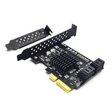 PCI Express Raid Card 4 порта SATA 3,0 добавить на карту Marvell 88SE9230 чипсет совместимый с PCI-E Спецификации версии 2,2 для ПК 2024 - купить недорого