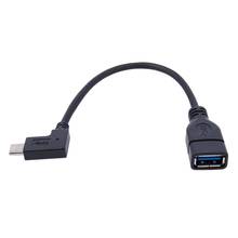 20Cm 90 Degree Angled Usb Type C 3.1 Male To Usb Type A 3.0 Female Otg Data Sync And Charging Cable 2024 - buy cheap