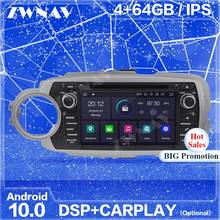 Carplay IPS Android 10 Screen GPS Navi For TOYOTA Yaris 2012 2013 2014 2015 Auto Radio Audio Stereo Multimedia Player Head Unit 2024 - buy cheap