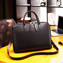 Women's Briefcase Ladies Genuine Leather Laptop Shoulder Handbag 11 12 13 14 15 15.6 inch Notebook Computer Office Crossbody Bag 2024 - buy cheap