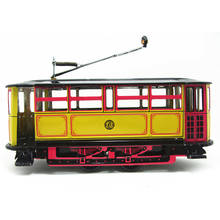 Retro Wind Up Tram Cable Bus Clockwork Streetcar Toy Vintage Collection Kid Gift 95AE 2024 - buy cheap